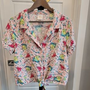 Disney - Her Universe - 2 X (fits large) - Little Mermaid - Tie Front Blouse